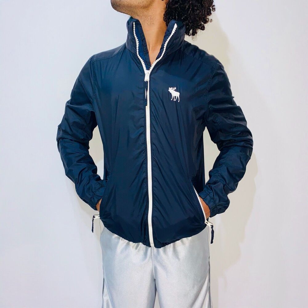 Abercrombie Fitch Vintage Rare Windbreaker Dun Brook Jacket Nylon L - Picture 2 of 9